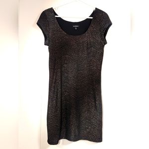 Le Chateau Black Shimmer Dress Women's Size Small